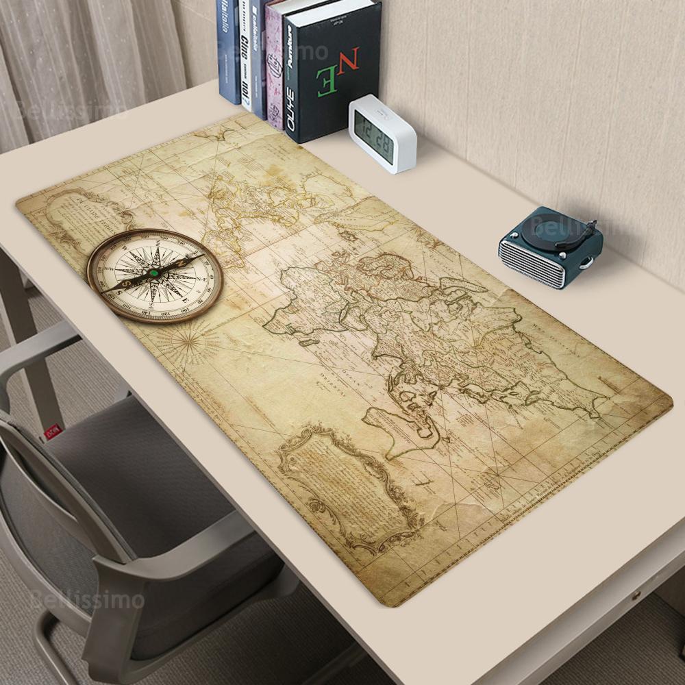 Gaming Accessories Pc Setup - Old Map Office Supplies Rubber Mouse