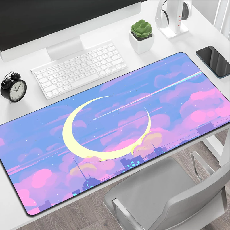 Gaming Accessories Pc Setup - Pc Mouse Pad Gaming Pink Moon