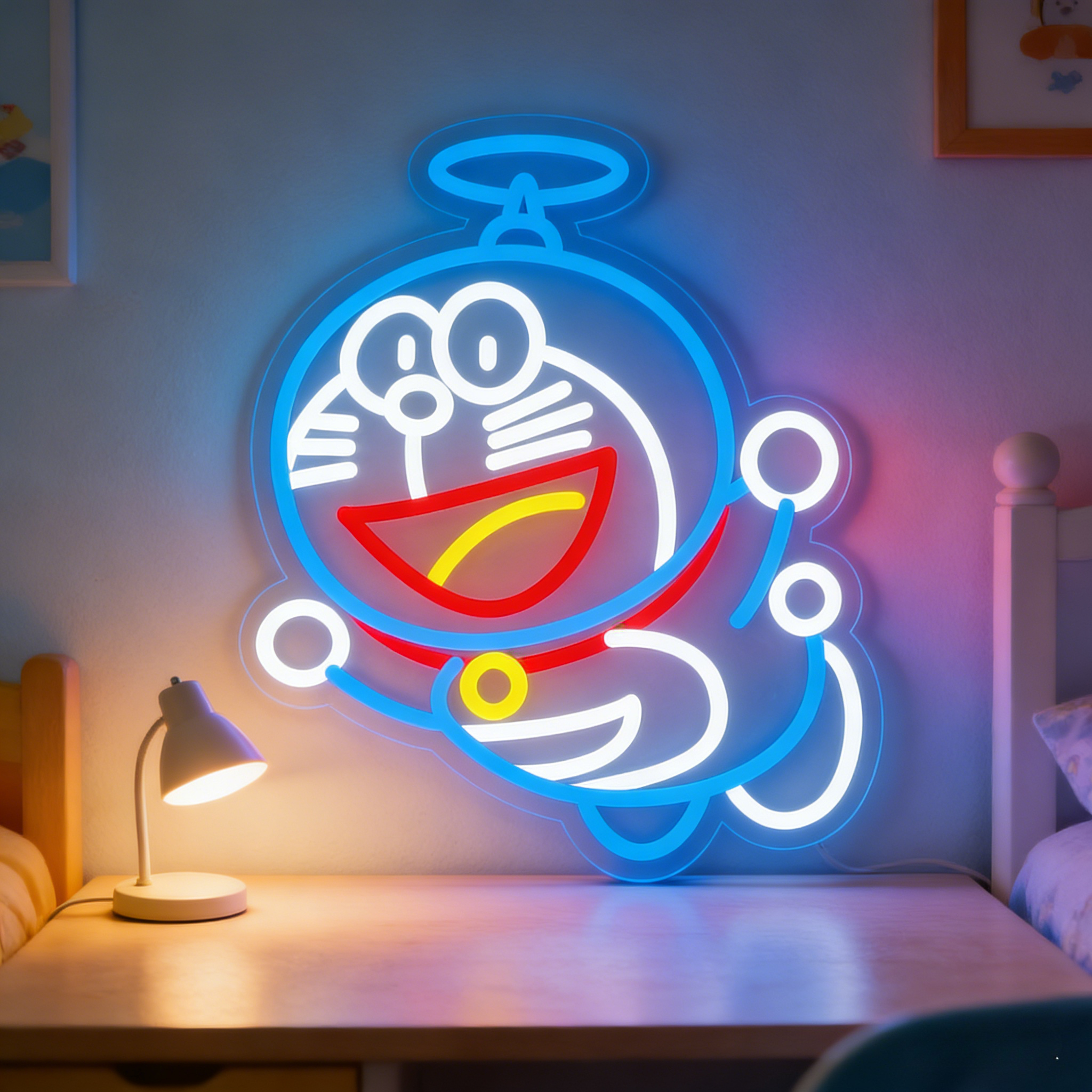 Gaming Accessories Led - Doraemon Neon Sign LED USB Dimmable