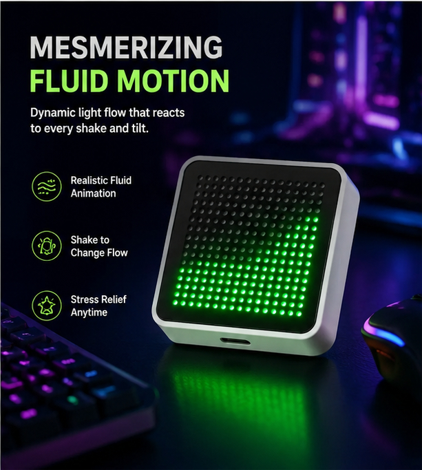 LED Fluid Simulation Desktop O - огляд і ціна Gaming Accessories Led
