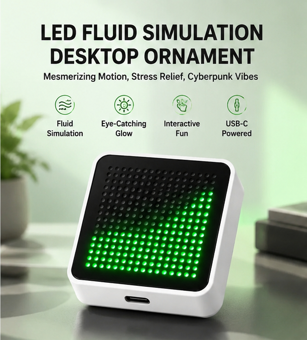 LED Fluid Simulation Desktop O - огляд і ціна Gaming Accessories Led