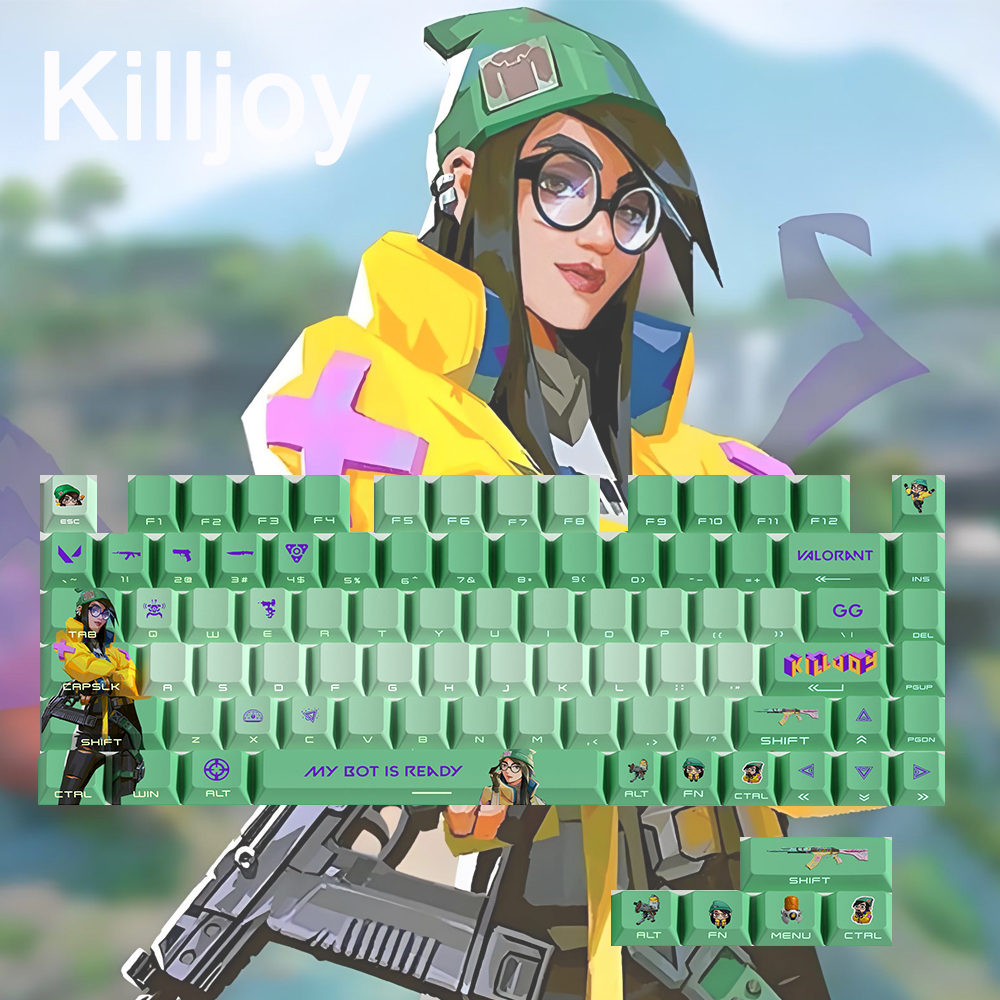 Keycaps Valorant Killjoy Gekko - огляд і ціна Omen Gaming Accessories