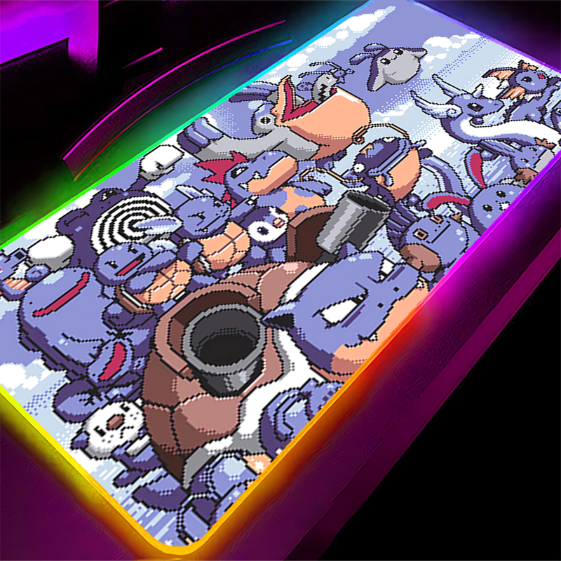 RGB Backlight Mouse Pad Pokemo - огляд і ціна Gaming Accessories Led