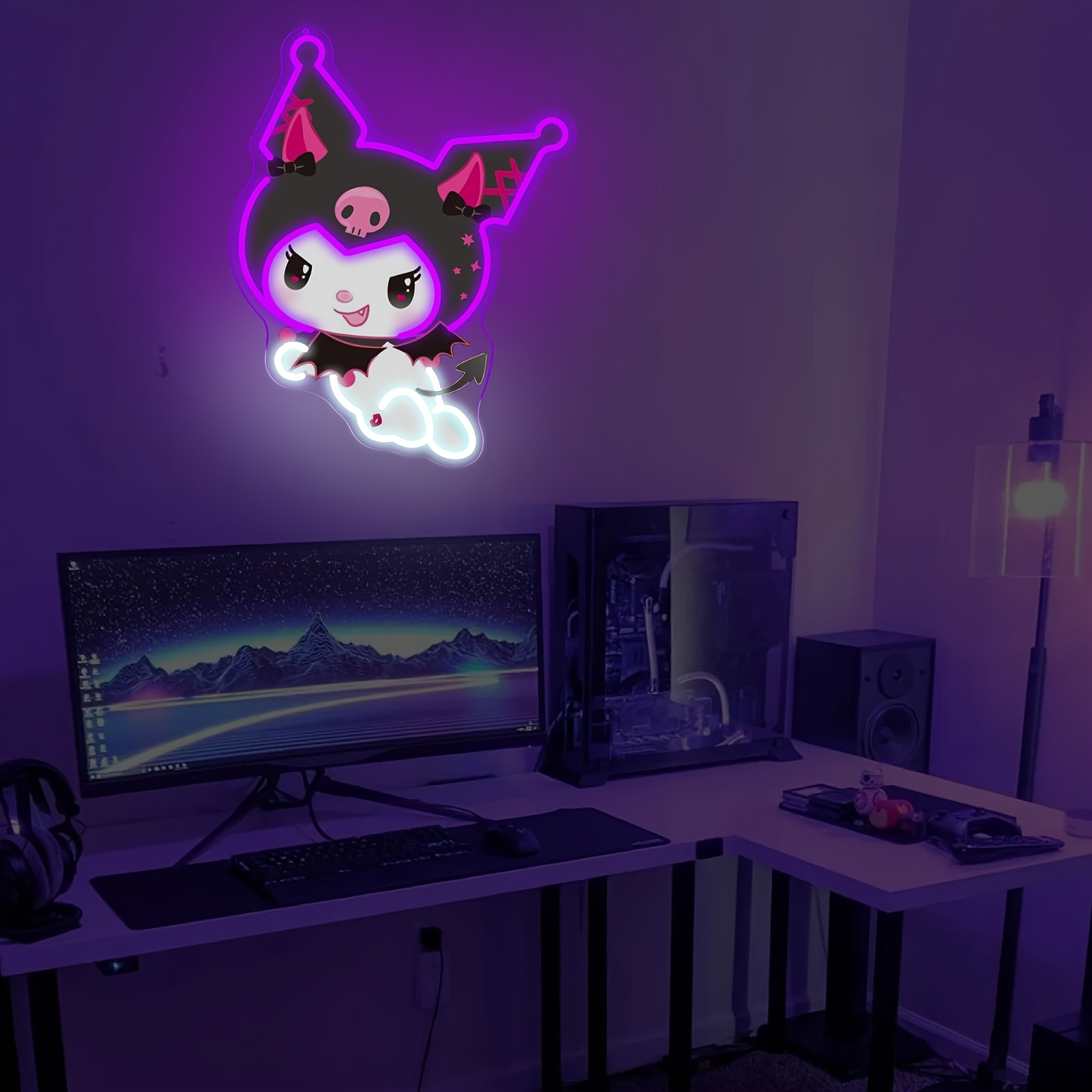 Kuromi LED Neon Sign Purple Gl - огляд і ціна Gaming Accessories Led
