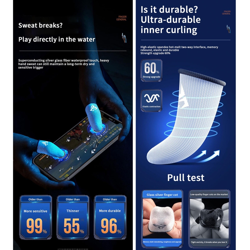 1 Pair Gamer Finger Sleeves Sw - огляд і ціна Gaming Accessories Monitor