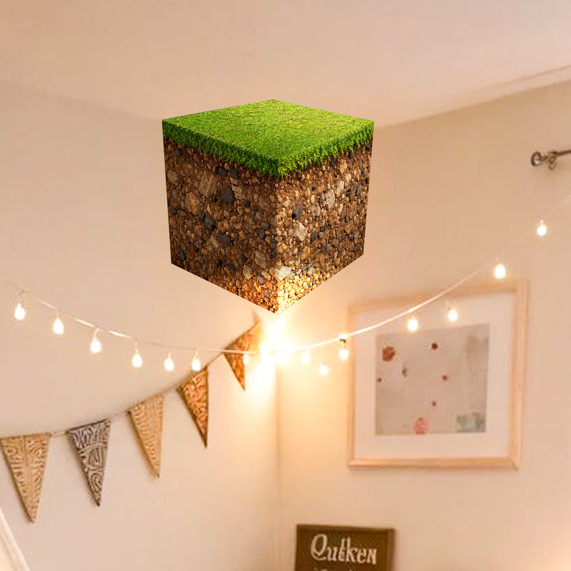 Realistic 3D Grass Cube Wall D - огляд і ціна Gaming Accessories Boys