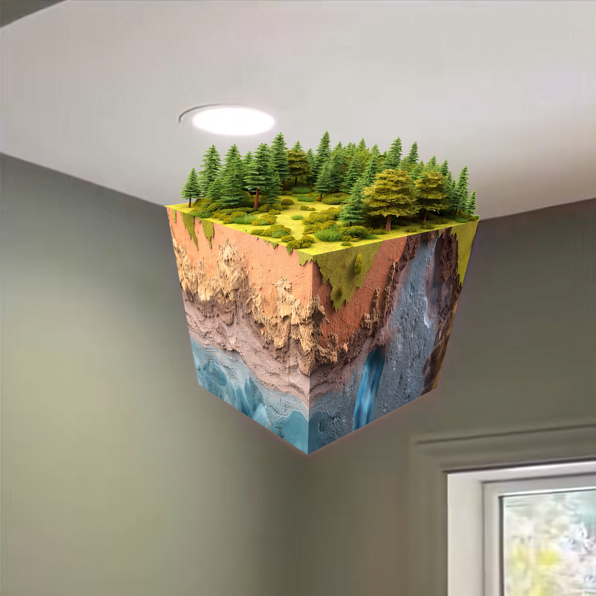 Realistic 3D Grass Cube Wall D - огляд і ціна Gaming Accessories Boys