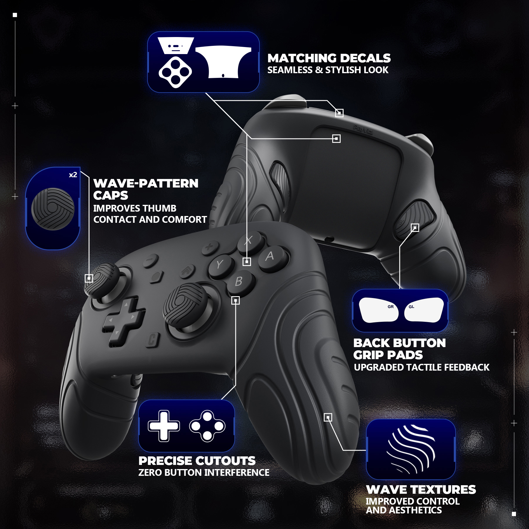 PlayVital Samurai Silicone Cov - огляд і ціна Japanese Gaming Accessories