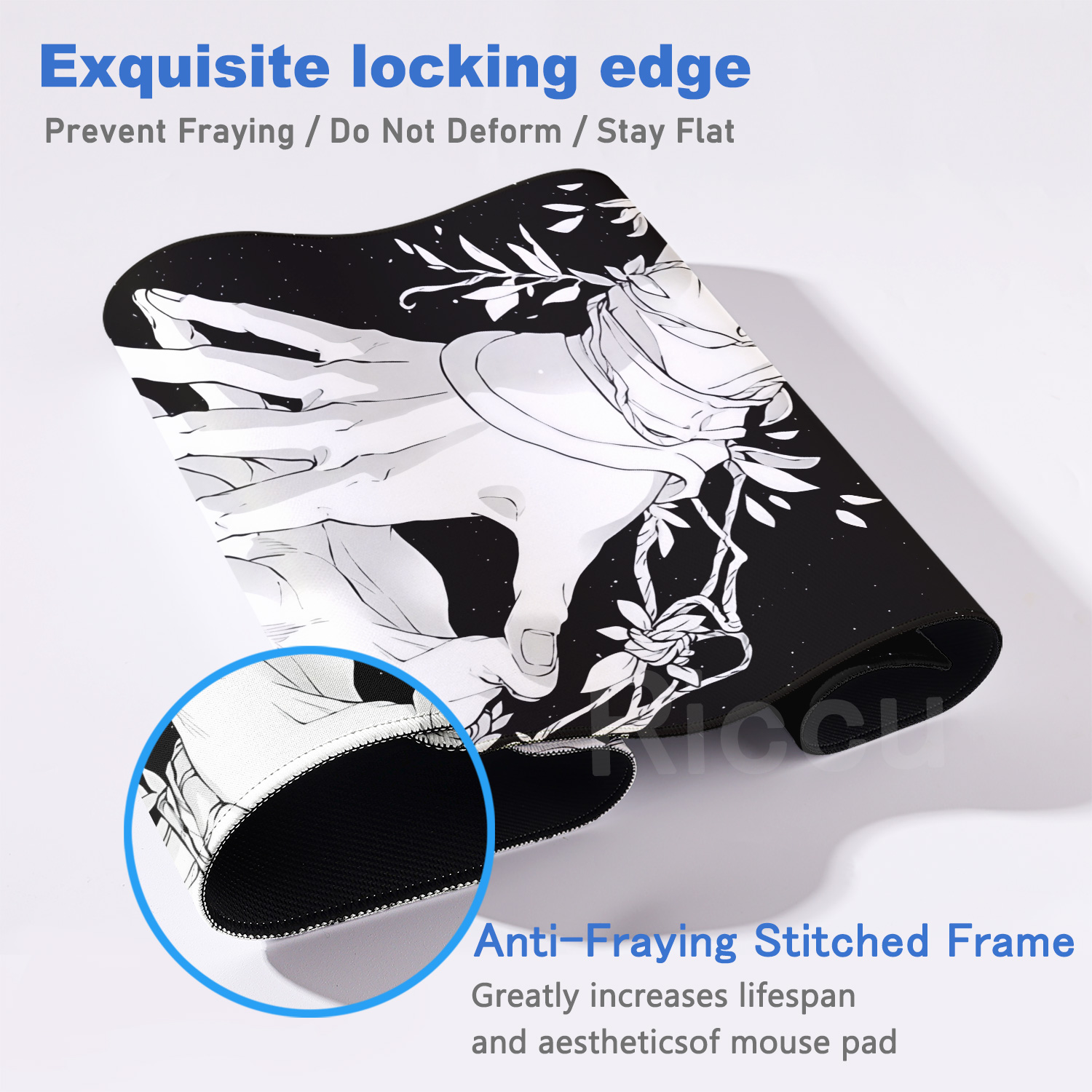 HD Large Black White XXL Gothi - огляд і ціна Gaming Accessories Pc Setup