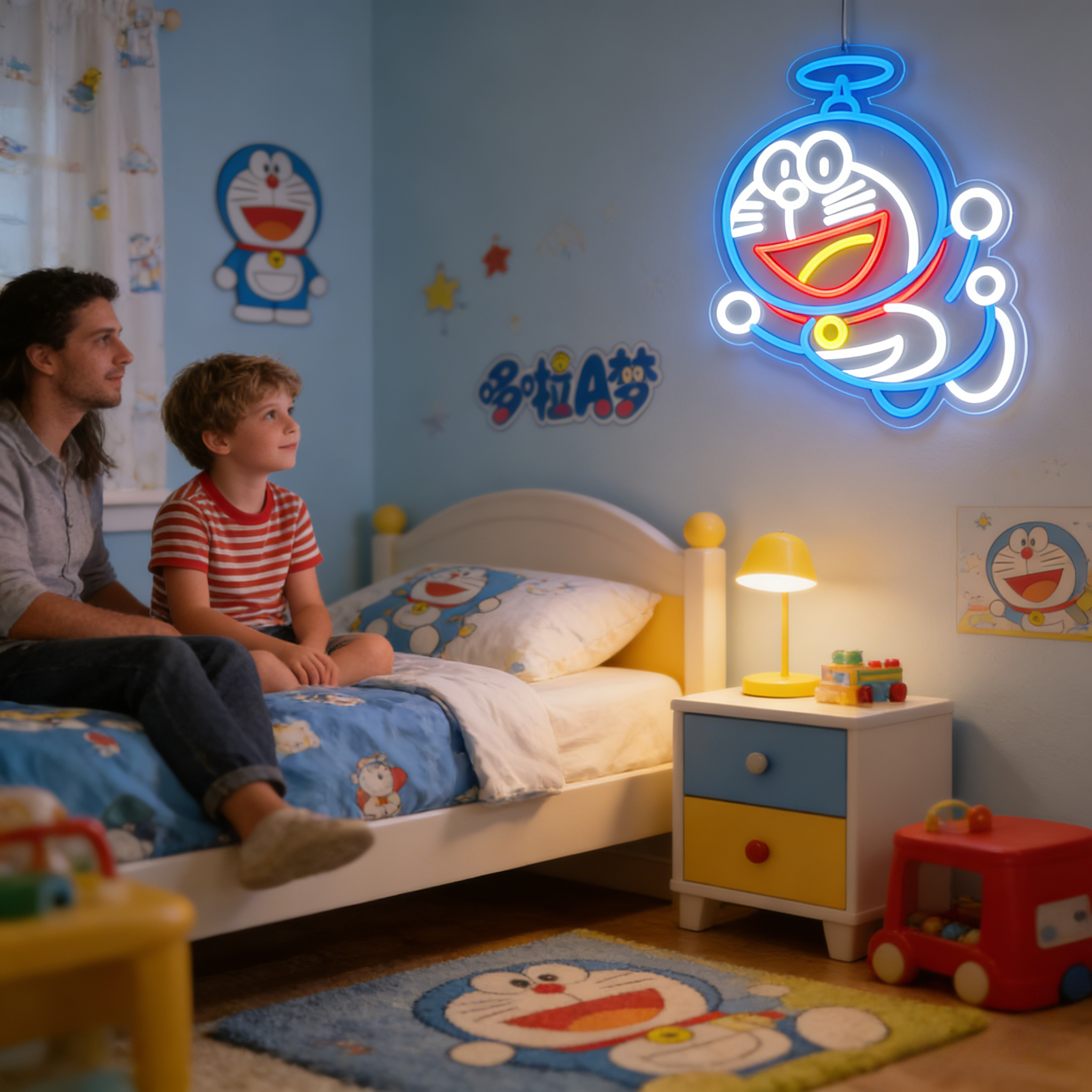 Doraemon Neon Sign LED USB Dim - огляд і ціна Gaming Accessories Led